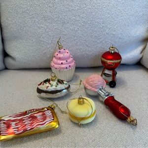 Sur La Table Christmas Ornaments Lot of 6